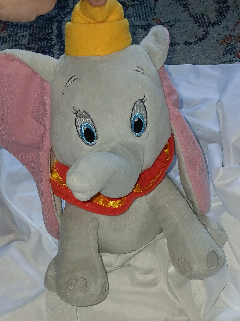 Disney Dumbo Plush Elephant Toy - Gray, Pink, Yellow & Red